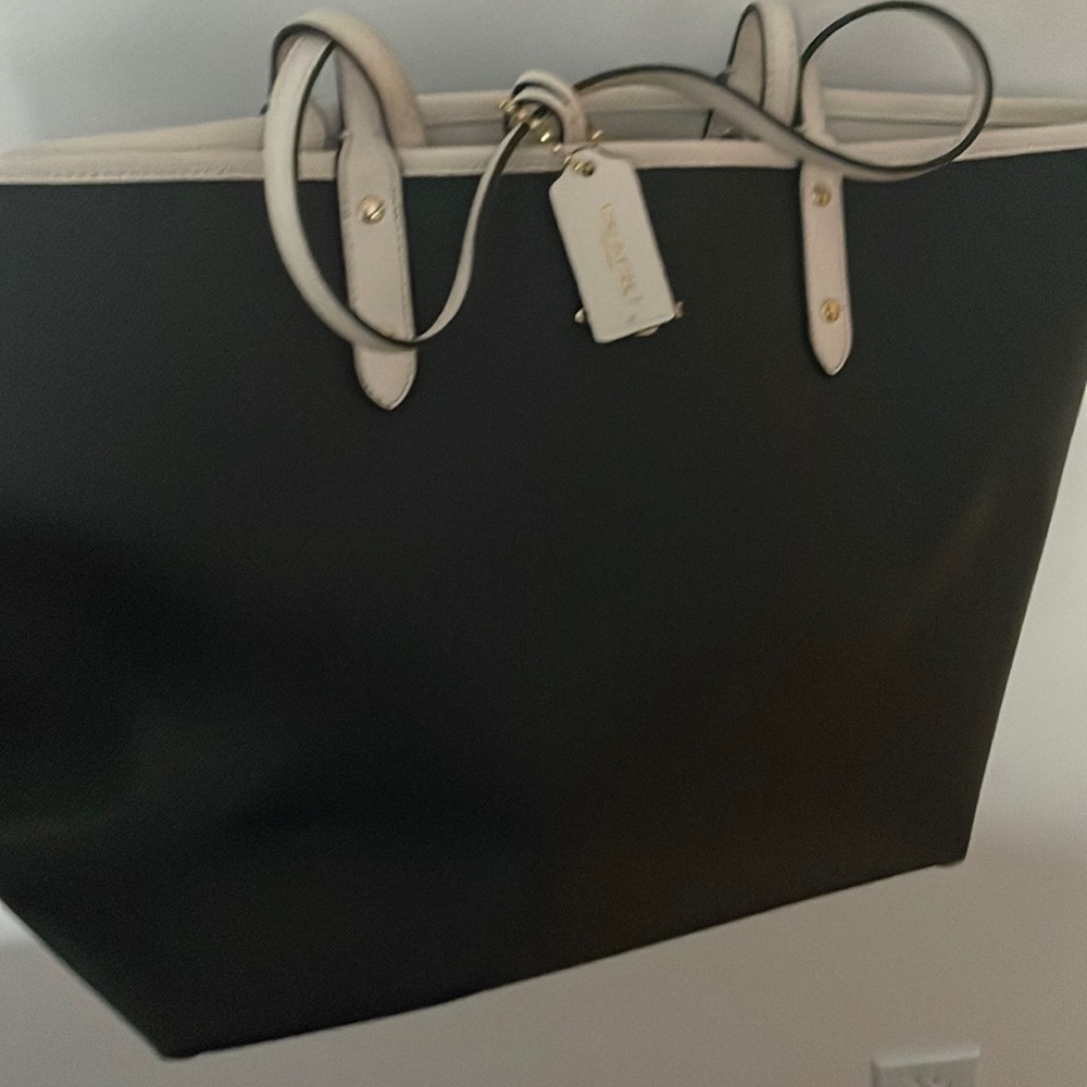 Coach reversible tote.